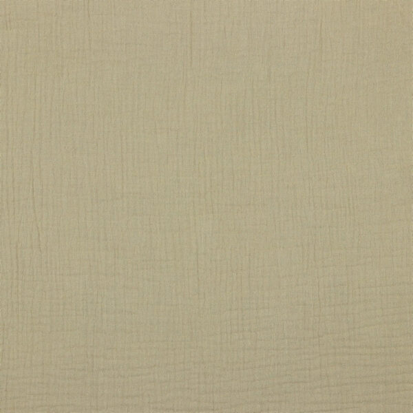 Double gauze-harsokangas, luomupuuvilla, beige - Image 2