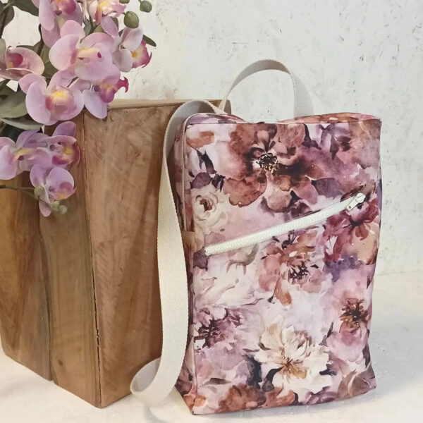 Pionit, puuvillacanvas, blush - Image 2
